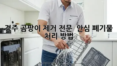 경주 곰팡이 제거 전문 💯 안심 폐기물 처리 방법